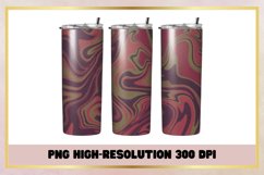 Liquid Marble Purple and Gold 20 Oz Skinny Tumbler Wrap Product Image 1
