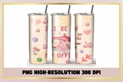 Sewing Lovers Watercolor 20 oz Skinny Tumbler Wrap Product Image 1