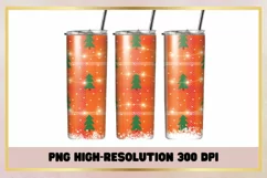 Light Christmas 20 oz Skinny Tumbler Wrap Sublimation Product Image 1