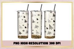 Christmas Glitter 20 oz Skinny Tumbler Wrap Sublimations Product Image 1