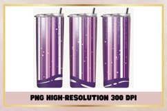 Purple Glitter Christmas 20 oz Skinny Tumbler Sublimation Product Image 1