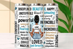 20oz Skinny Tumbler Wrap Sublimation, Mental Health Tumbler Product Image 1