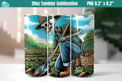 Funny skeleton 20 OZ Skinny Tumbler Sublimation Product Image 1