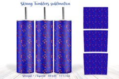 20Oz  tumbler autumn sublimation design blue