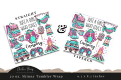 Camping Queen Tumbler Wrap PNG | Camping PNG Product Image 3