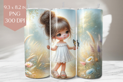 Butterfly Meadow Girl Sublimation Product Image 1