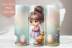 Easter Duckling Tumbler Sublimation Wrap Product Image 1