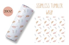 Tumbler wrap 20 oz plant twigs style sublimation seamles Product Image 1