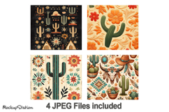 Western Tumbler Wrap| Vintage Southwest PNG Design for 20oz Product Image 2