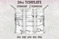 Beach Tumbler Burst svg, Burst template svg, Product Image 1