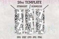 Cross Leopard Tumbler Burst svg, Burst template svg, Product Image 1