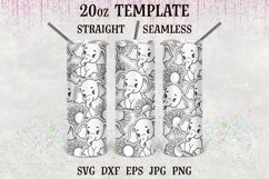 Elephant Tumbler Burst svg, Burst template svg, Product Image 1