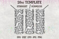 Snowflake Tumbler Burst svg, Burst template svg, Tumbler svg Product Image 1