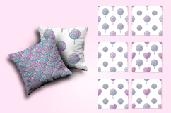 Candies. Cute pattern with sweets. Rainbow lollipops Product Image 2
