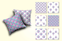 Cute pattern with sweets. Candies. Round lollipops seamless Product Image 2