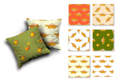Cute funny kids dinosaurs seamless pattern. Print for cloth Product Image 2