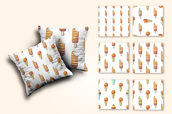 A wonderful bright Summer. Ice cream seamless pattern Product Image 2