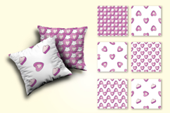 Pink hearts. Candy seamless pattern. Cute pattern Product Image 2