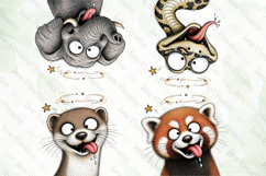Silly Woodland Animals Clipart Product Image 1