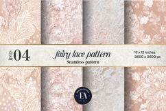 Fairy Lace Digital Paper, Floral Lace Pattern Product Image 1
