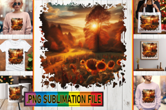 Unique TOTE BAG Art PNG, Autumn Product Image 1