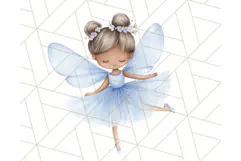 Pastel Blue Fairy Garden Clipart, Enchanted Cottagecore Png Product Image 5