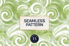 Watercolor Matcha Pattern, Green Wash Texture Product Image 3