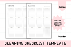Editable Cleaning Checklist Template 1 Product Image 1