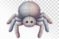 Knitted Spooky Spider Halloween Plush PNG Product Image 1
