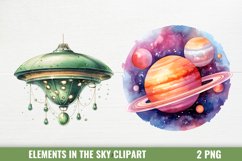 Elements In The Sky And Space Clipart Product Image 1