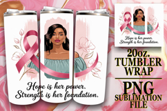 RADIANT MOMENTS 20oz TUMBLER WRAP, Cancer Product Image 1