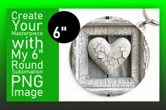 Whimsical Heart Walls: 3D Ornament Sublimation Product Image 1