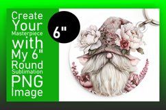 Cheerful Gnome Sublimation Circle Designs Product Image 1
