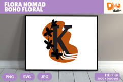Flora Nomad Boho Floral Monogram Product Image 1