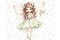 Pastel Fairies and Butterflies PNG, Spring Fantasy Clipart Product Image 5