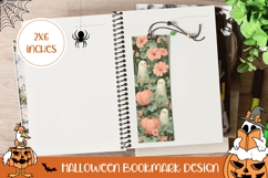Floral Halloween Bookmark Design, Halloween Ghost Bookmark Product Image 1