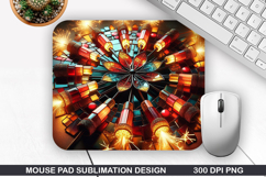 Mouse Pad Sublimation, 4th Of July Mouse Pad PNG Product Image 1