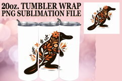 Sweet adventures 20oz tumbler wrap, Flower Animals Product Image 1