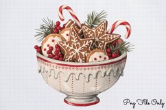 Gingerbread Cookie Christmas Sublimation Clipart PNG Product Image 1
