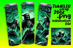 Fresh 20oz Tumbler Artwork , Horror Halloween Product Image 1
