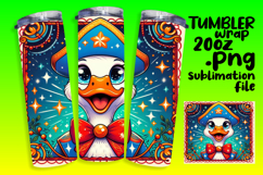 20oz Tumbler Sublimation PNG , Goose Product Image 1