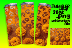 ELEGANT 20oz Tumbler PNG Design , Leopard Print Product Image 1