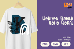 Horizon Flower Boho Floral Monogram Product Image 1
