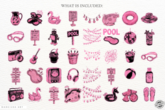Pink Summer Pool Day Clipart Product Image 4