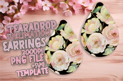 Unique Teardrop Design for DIY , Flower Pattern Product Image 1