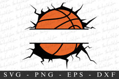 Basketball Monogram SVG | SVG Cut files | Cricut Product Image 1
