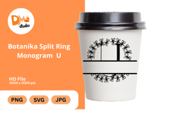 Botanika Split Ring Monogram Product Image 1