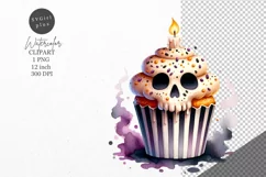 Halloween clipart, Halloween cupcake, Autumn clipart Product Image 1