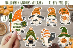 Halloween gnomes PNG stickers / Halloween sticker Product Image 1