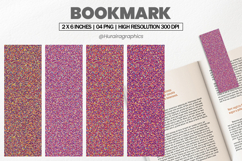 Confetti Glitter Bookmark PNG, Bookmark Sublimation Product Image 1